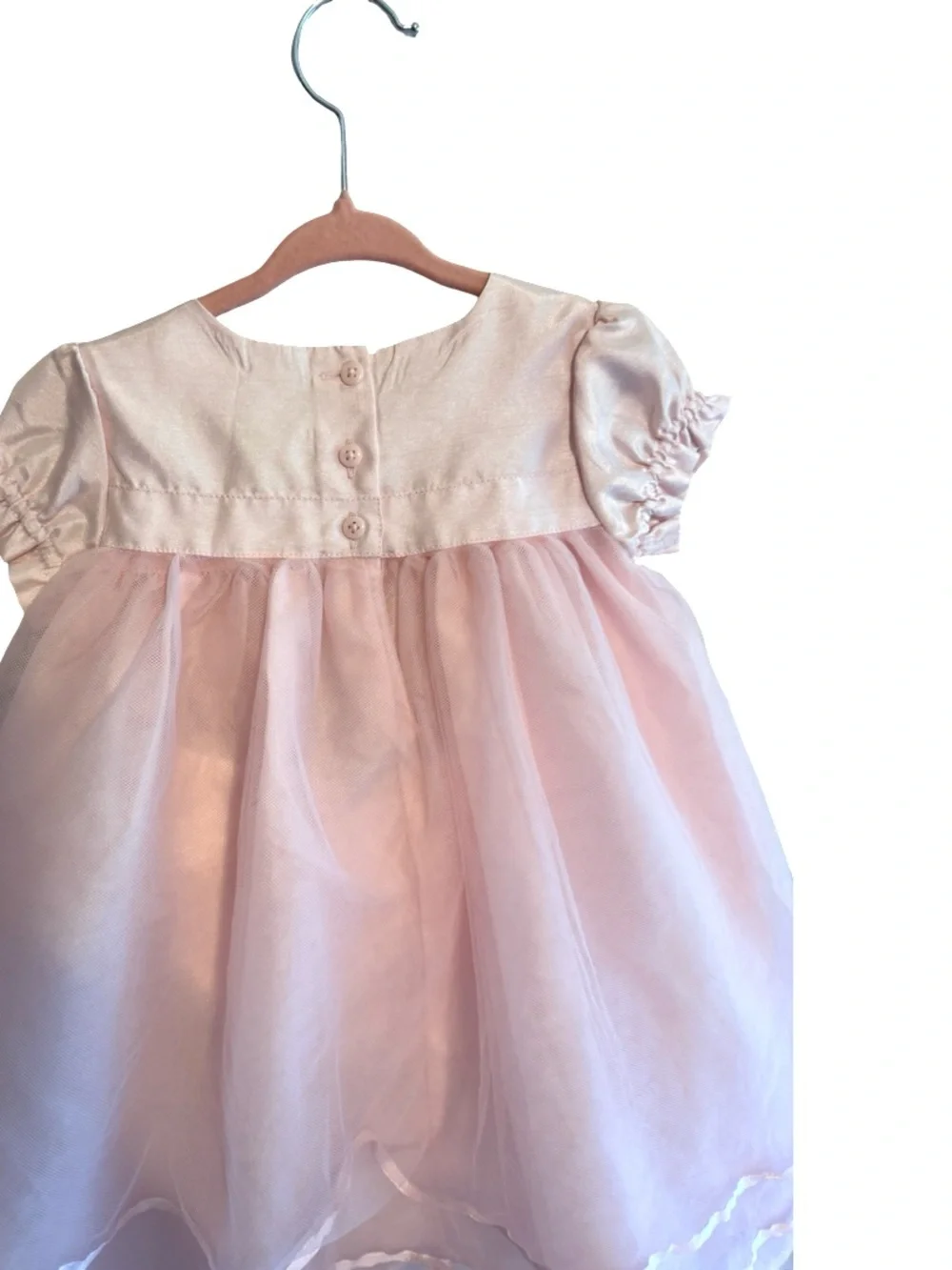Gymboree Pink Tulle Floral Dress Toddler Girls 12-18M Short Sleeve Formal NWT